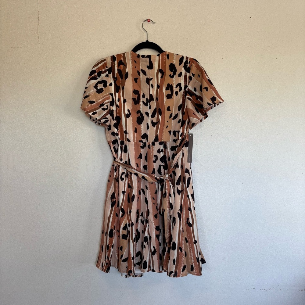 Anthropologie Hutch Blaise Leopard Wrap Dress NWT - Picture 6 of 9
